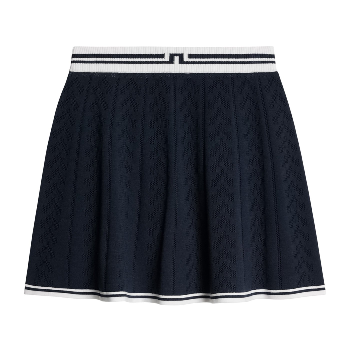 Pamela Pointelle Knitted Skirt Blå J.Lindeberg