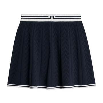 Pamela Pointelle Knitted Skirt Blå J.Lindeberg