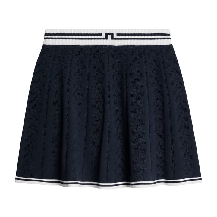 Pamela Pointelle Knitted Skirt Blå J.Lindeberg