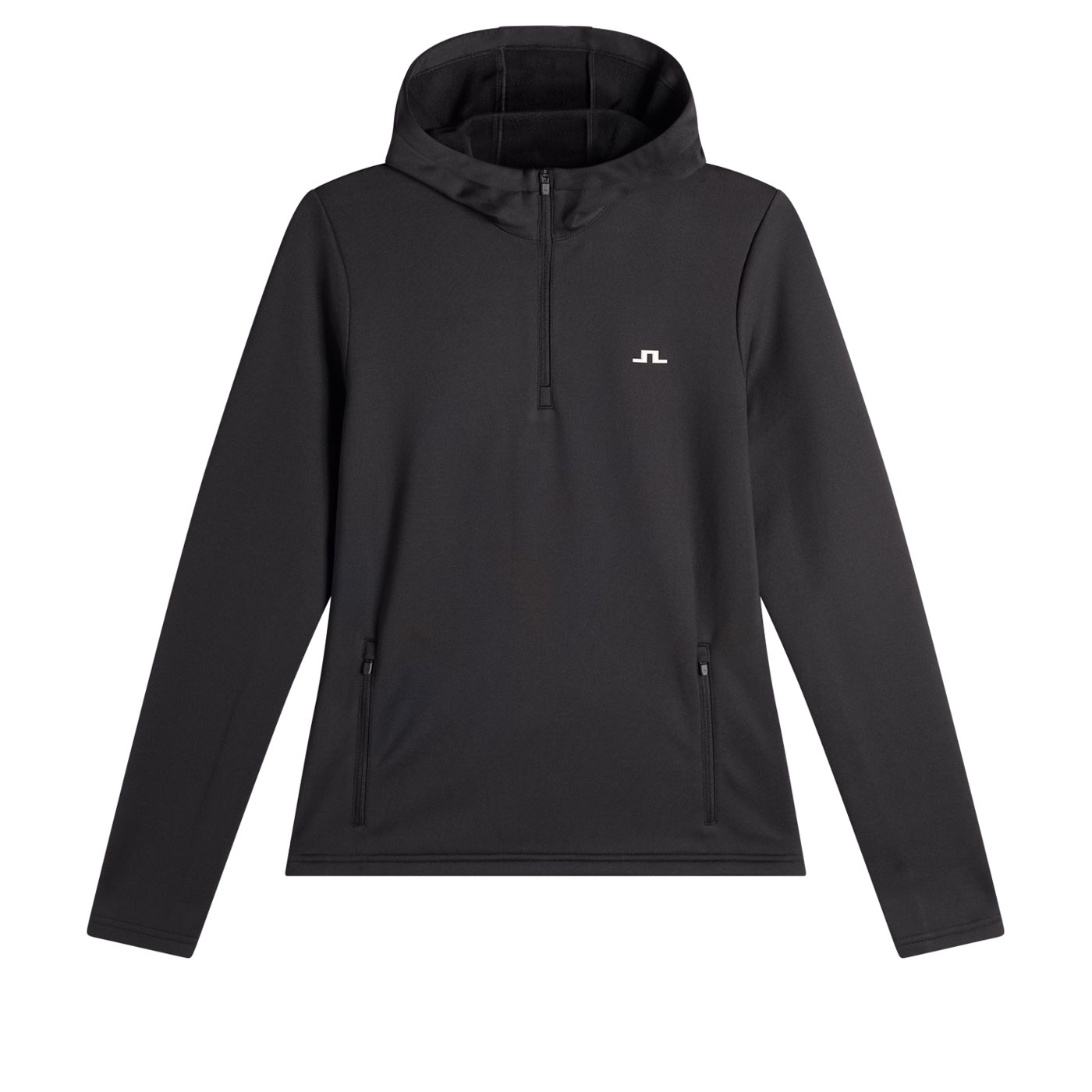 Aerielle Quarter Zip Hood Schwarz