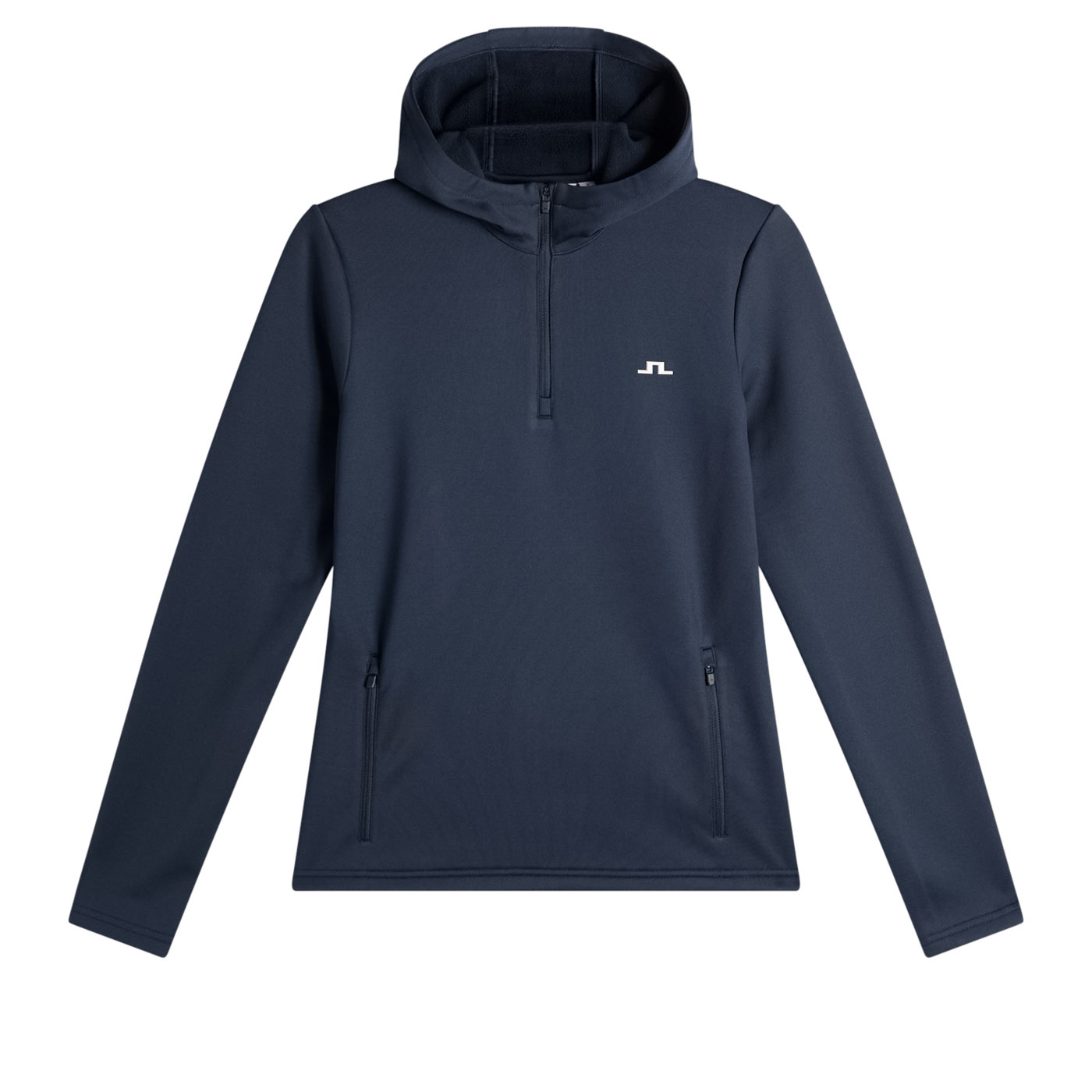 Aerielle Quarter Zip Hood Blau
