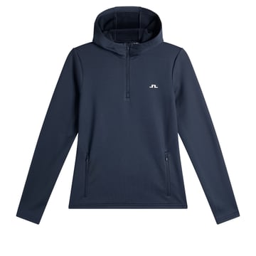 Aerielle Quarter Zip Hood Blå J.Lindeberg