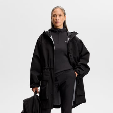 Aerielle Quarter Zip Hood Sort J.Lindeberg