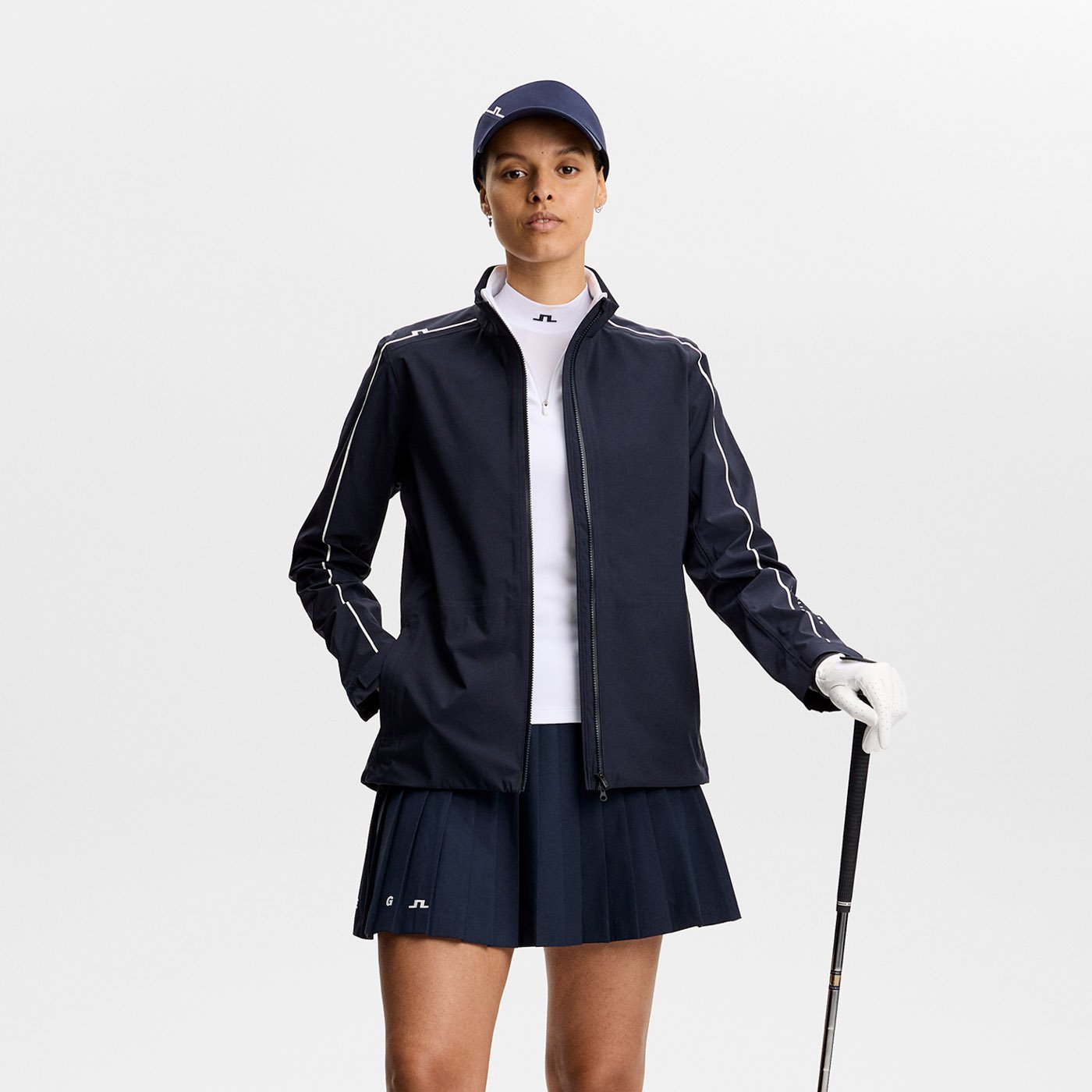 Cindy Quarter Zip Mid Layer Vit J.Lindeberg