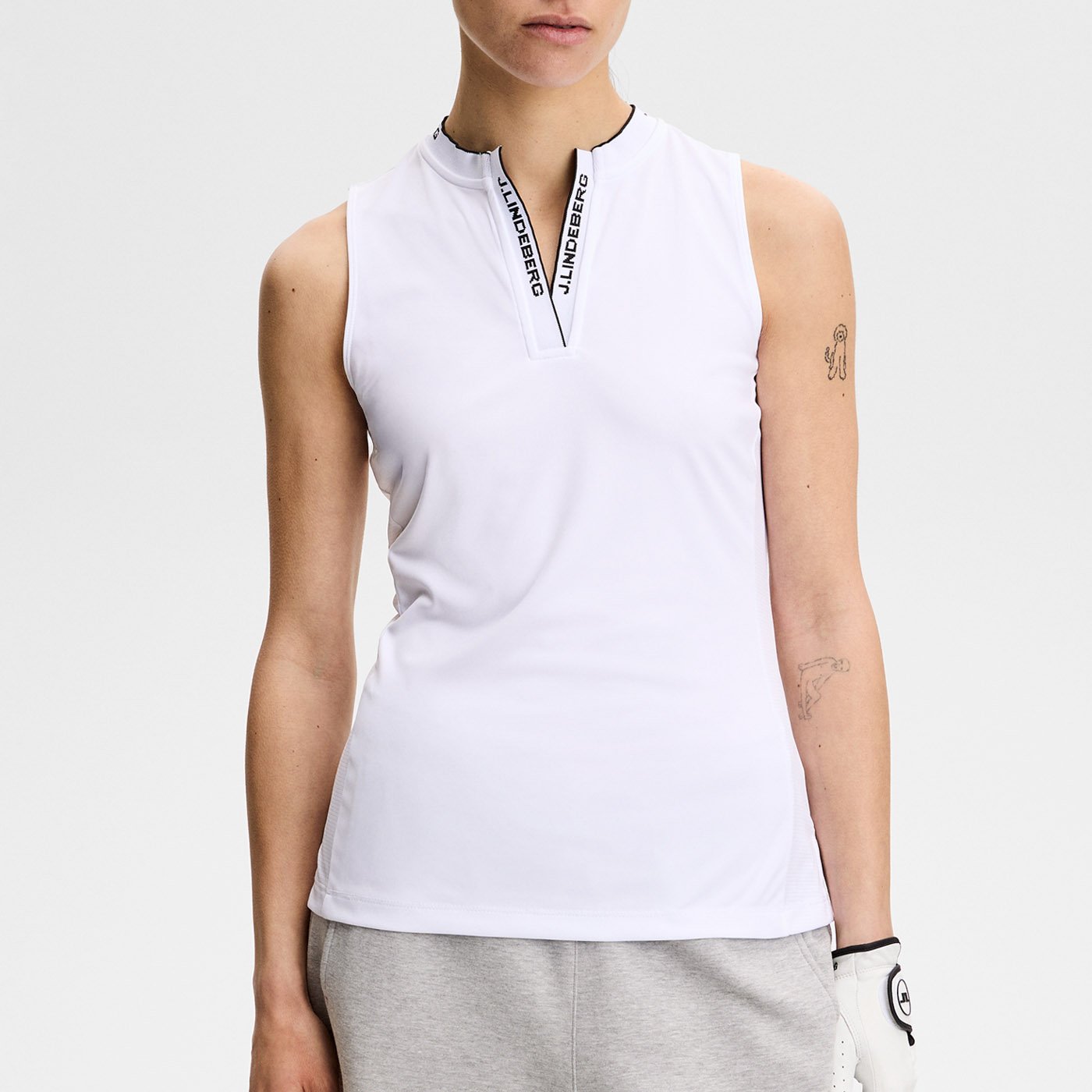 Leya Sleeveless Top Vit J.Lindeberg