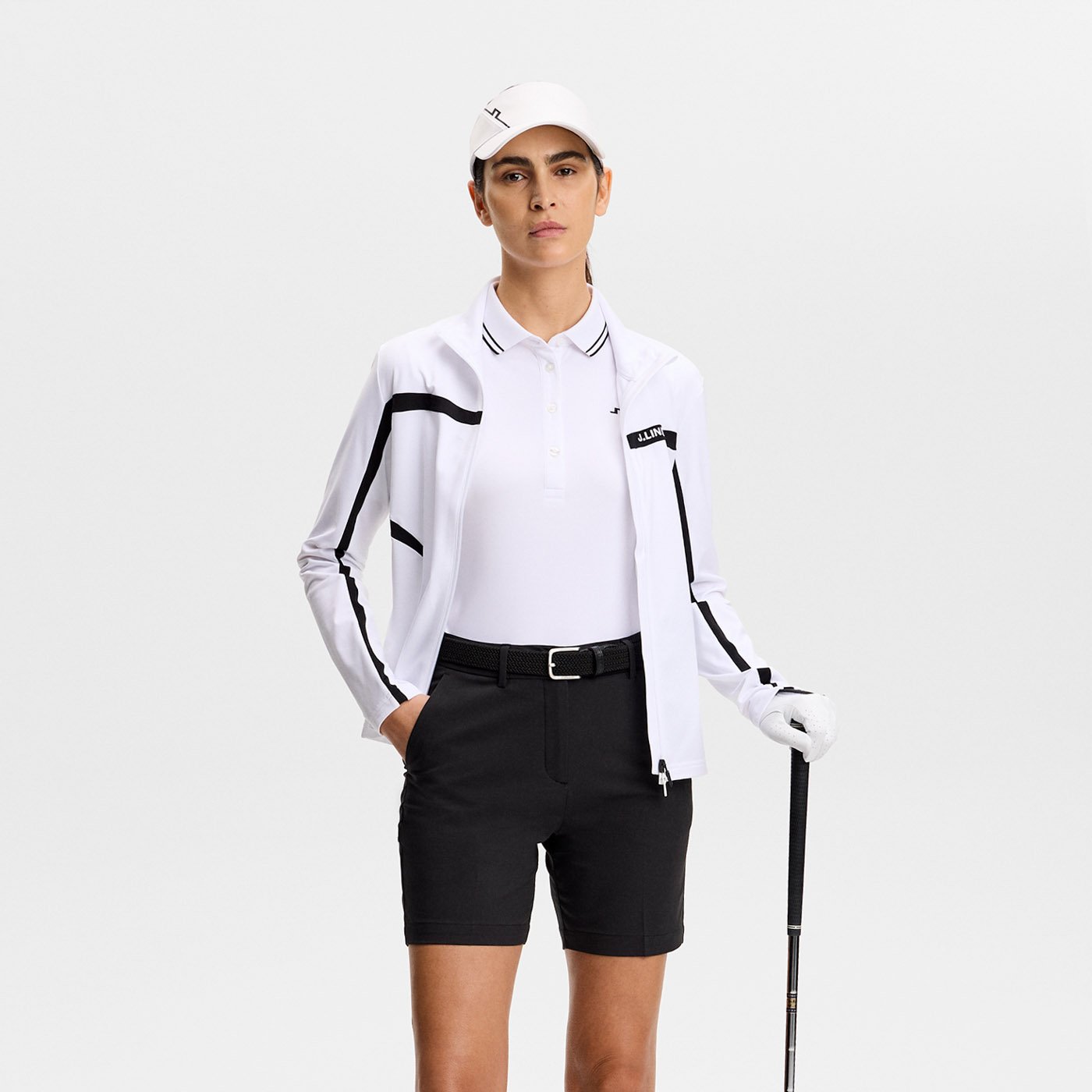 Gwen Long Shorts Svart J.Lindeberg Gwen Long Shorts Svart J.Lindeberg