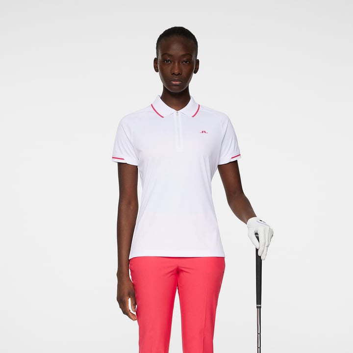 Lee Polo Hvid J.Lindeberg Lee Polo Hvid J.Lindeberg