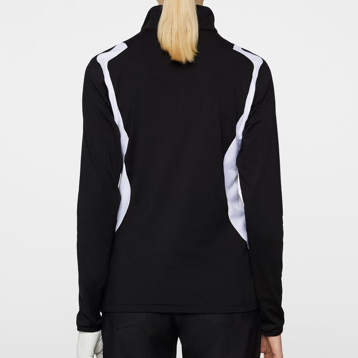 Mae Quarter Zip Mid Layer Svart J.Lindeberg Mae Quarter Zip Mid Layer Svart J.Lindeberg