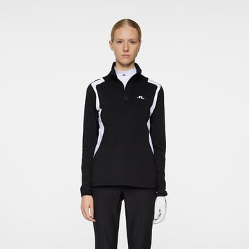 Mae Quarter Zip Mid Layer Svart J.Lindeberg Mae Quarter Zip Mid Layer Svart J.Lindeberg