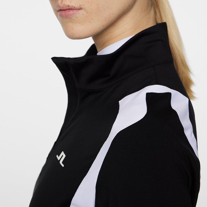 Mae Quarter Zip Mid Layer Svart J.Lindeberg Mae Quarter Zip Mid Layer Svart J.Lindeberg