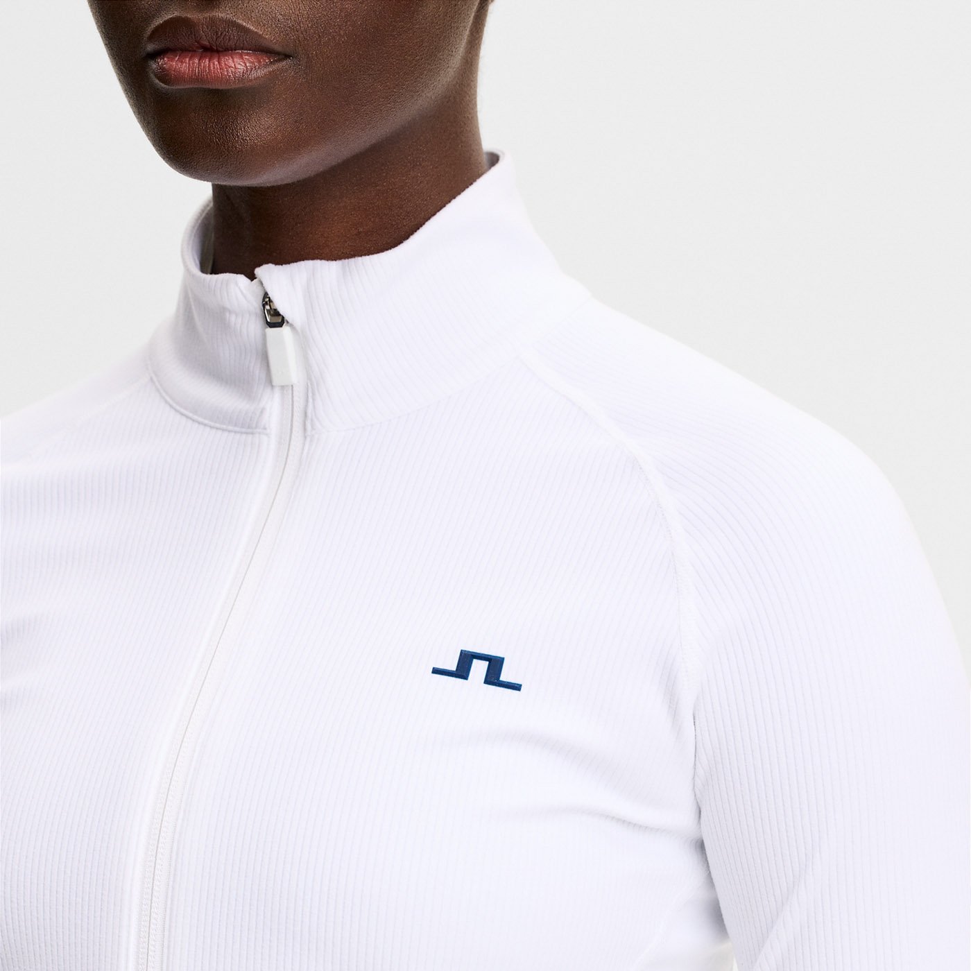 Mel Rib Mid Layer Vit J.Lindeberg