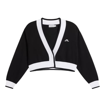 30Y Nicole Cropped Cardigan Svart J.Lindeberg