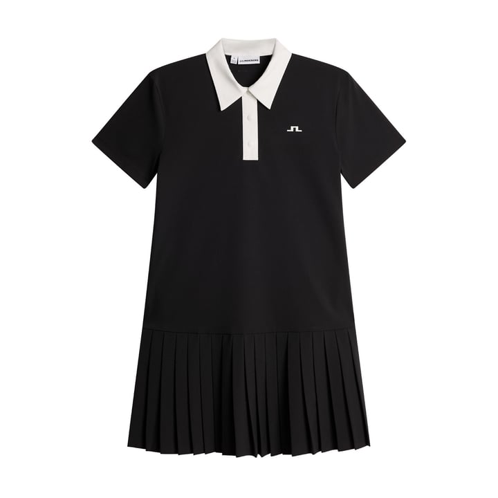 30Y Grace Pleated Dress Svart J.Lindeberg