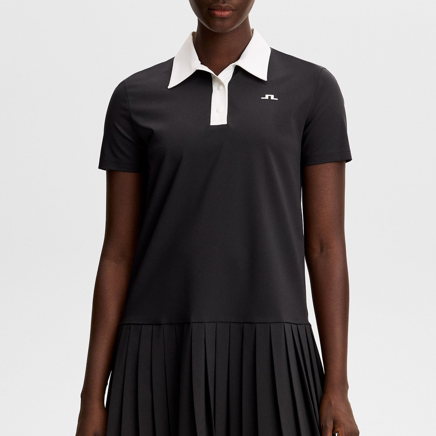30Y Grace Pleated Dress Svart J.Lindeberg 30Y Grace Pleated Dress Svart J.Lindeberg