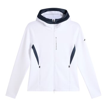 Selena Full Zip Hood Hvit J.Lindeberg