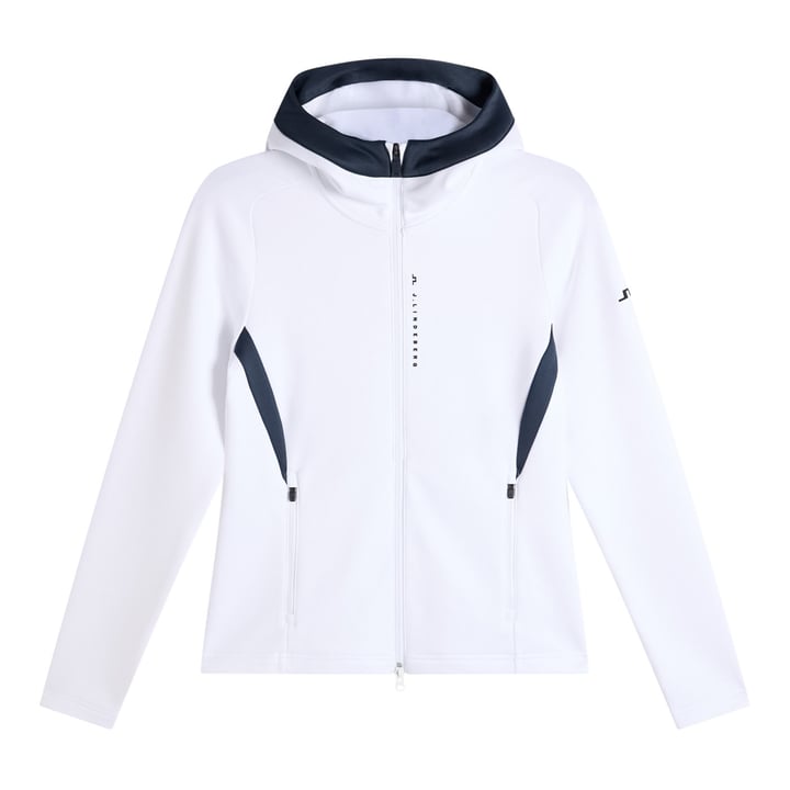 Selena Full Zip Hood Hvit J.Lindeberg