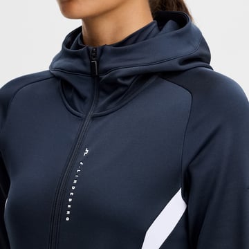 Selena Full Zip Hood Blå J.Lindeberg
