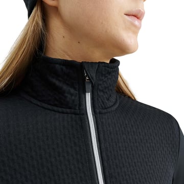 W Scramble Fullzip Fleece Svart Abacus