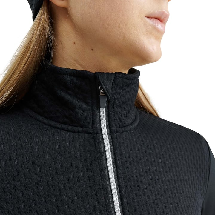 W Scramble Fullzip Fleece Svart Abacus