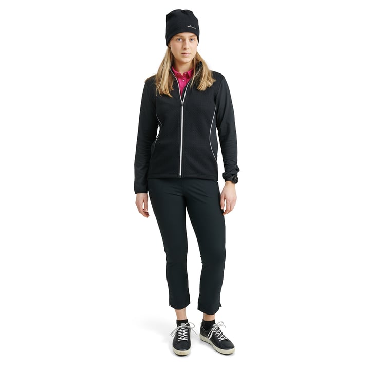 W Scramble Fullzip Fleece Svart Abacus