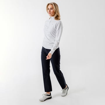 W Mashie Halfzip Fleece Vit Abacus