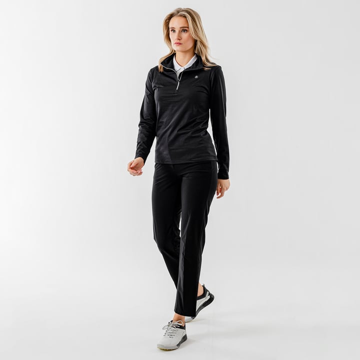 W Mashie Halfzip Fleece Le noir Abacus