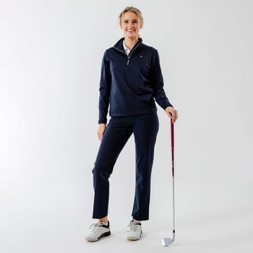 W Mashie Halfzip Fleece Blå Abacus