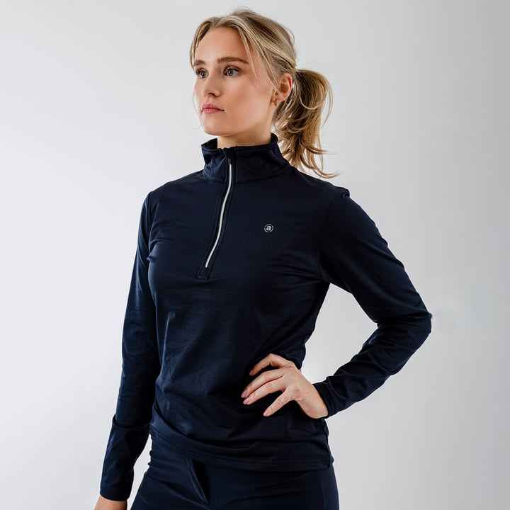 W Mashie Halfzip Fleece Blå Abacus