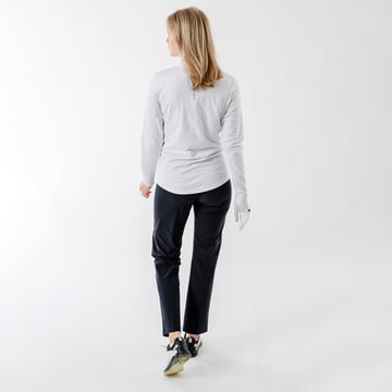 W Mashie Halfzip Fleece Vit Abacus