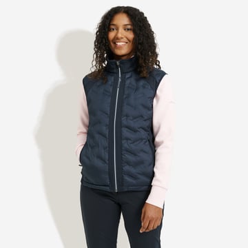 W Portrush Hybrid Vest Blue Abacus