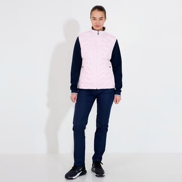 W Portrush Hybrid Vest Pink Abacus