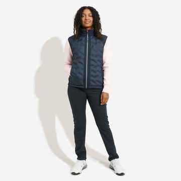 W Portrush Hybrid Vest Blue Abacus