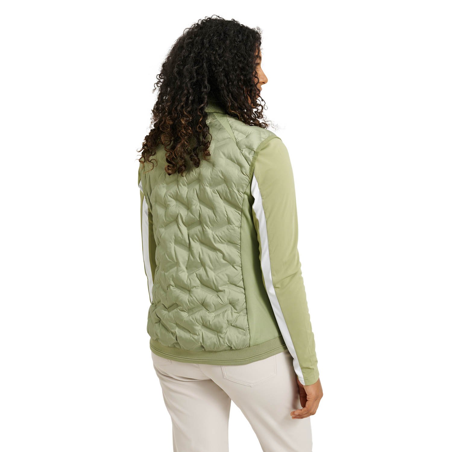 W Portrush Hybrid Vest Green Abacus