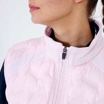 W Portrush Hybrid Vest Pink Abacus