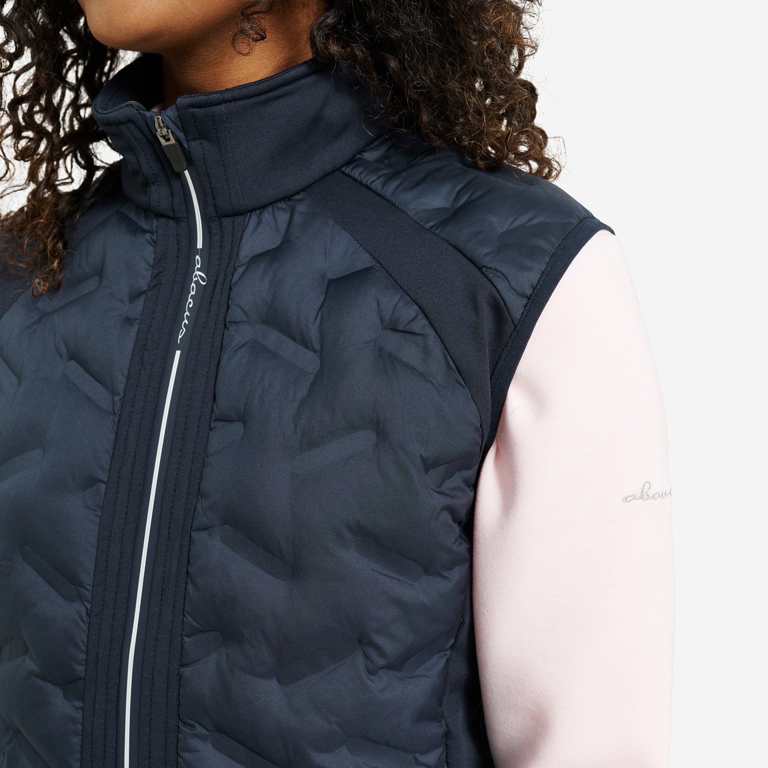 W Portrush Hybrid Vest Blue Abacus