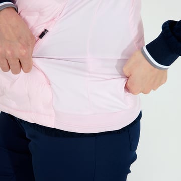 W Portrush Hybrid Vest Pink Abacus