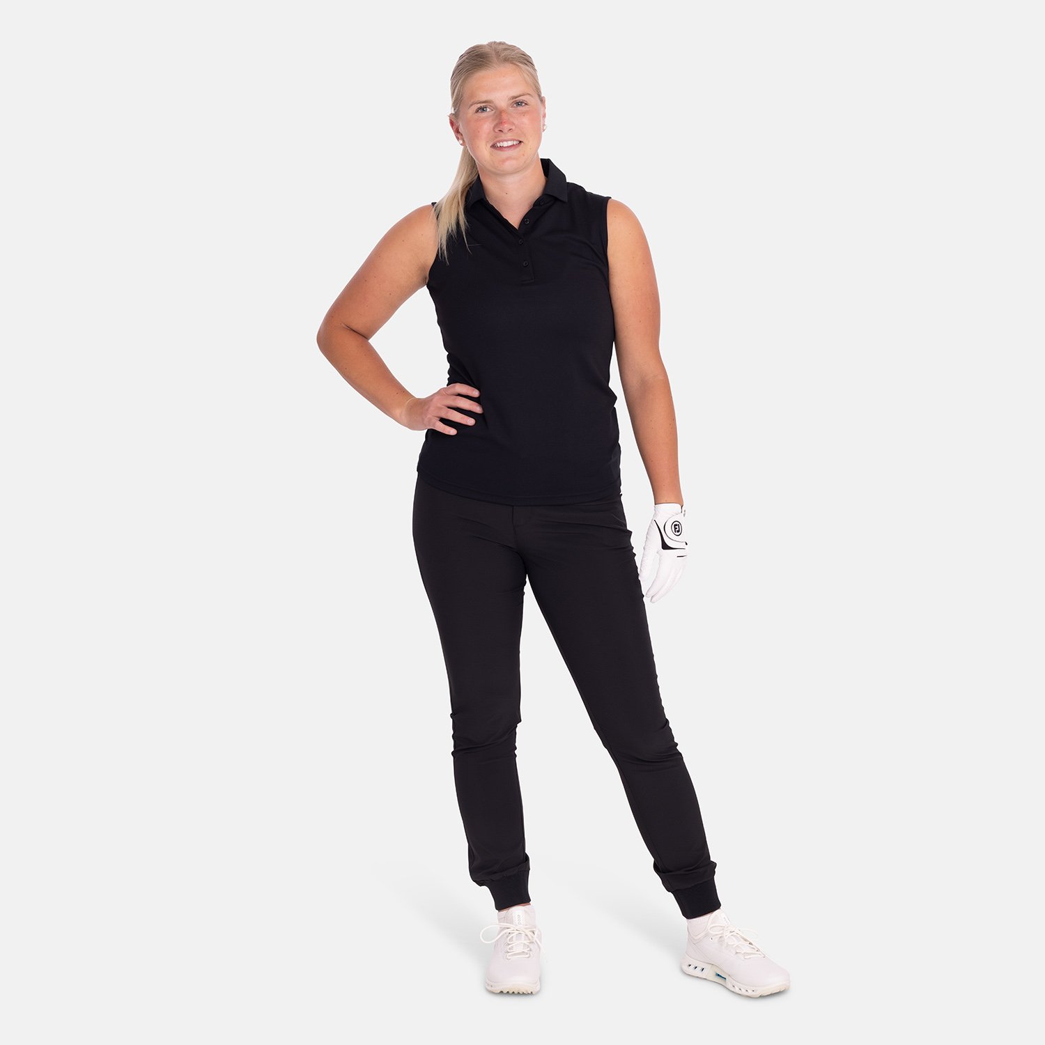 W Prestwick Recycled Sleeveless Svart Abacus W Prestwick Recycled Sleeveless Svart Abacus