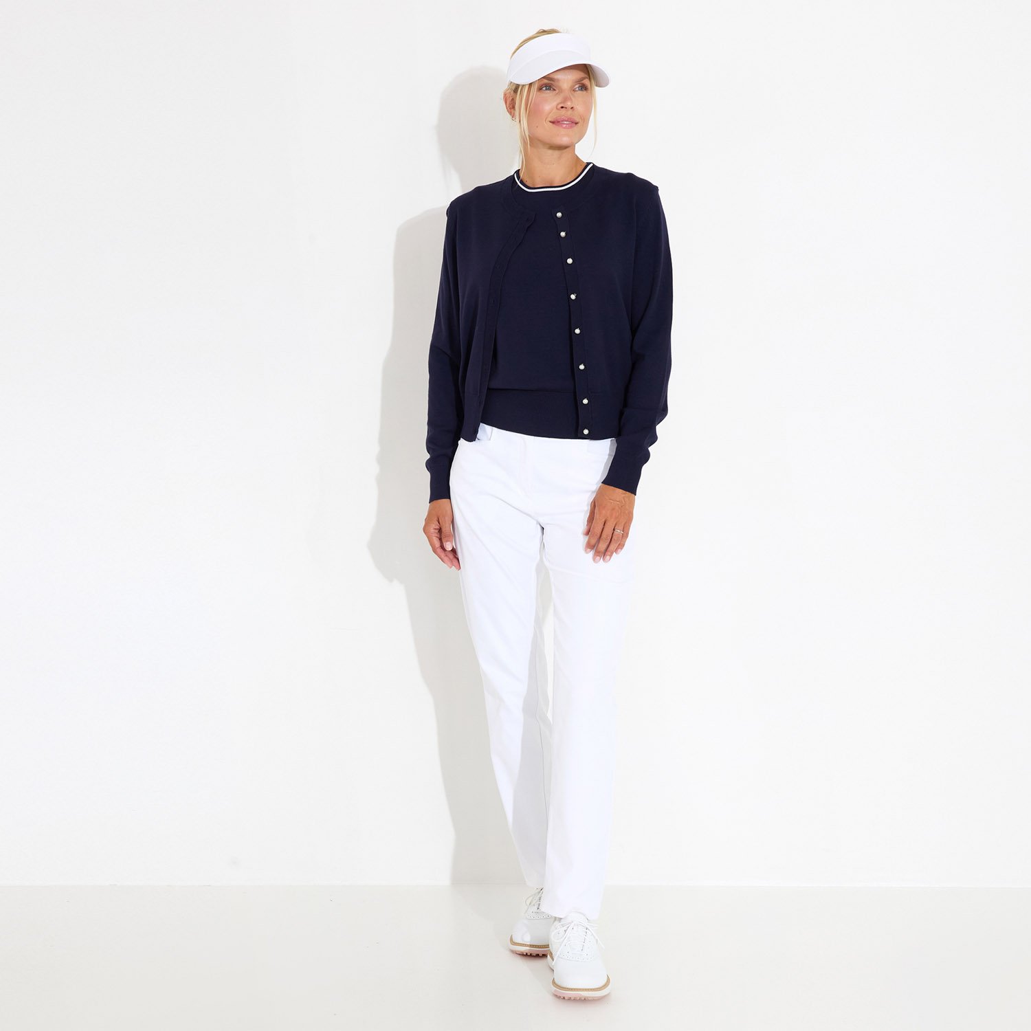 W Niblick Cardigan Blå Abacus