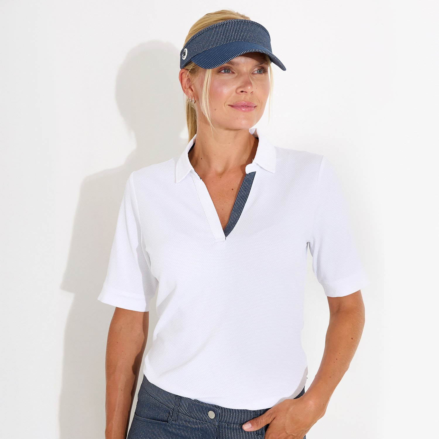 W Bovey Halfsleeve Vit Abacus