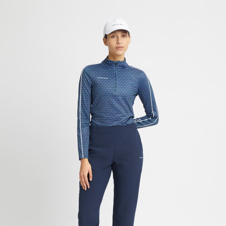 Celine Pull On Pant Blau Röhnisch