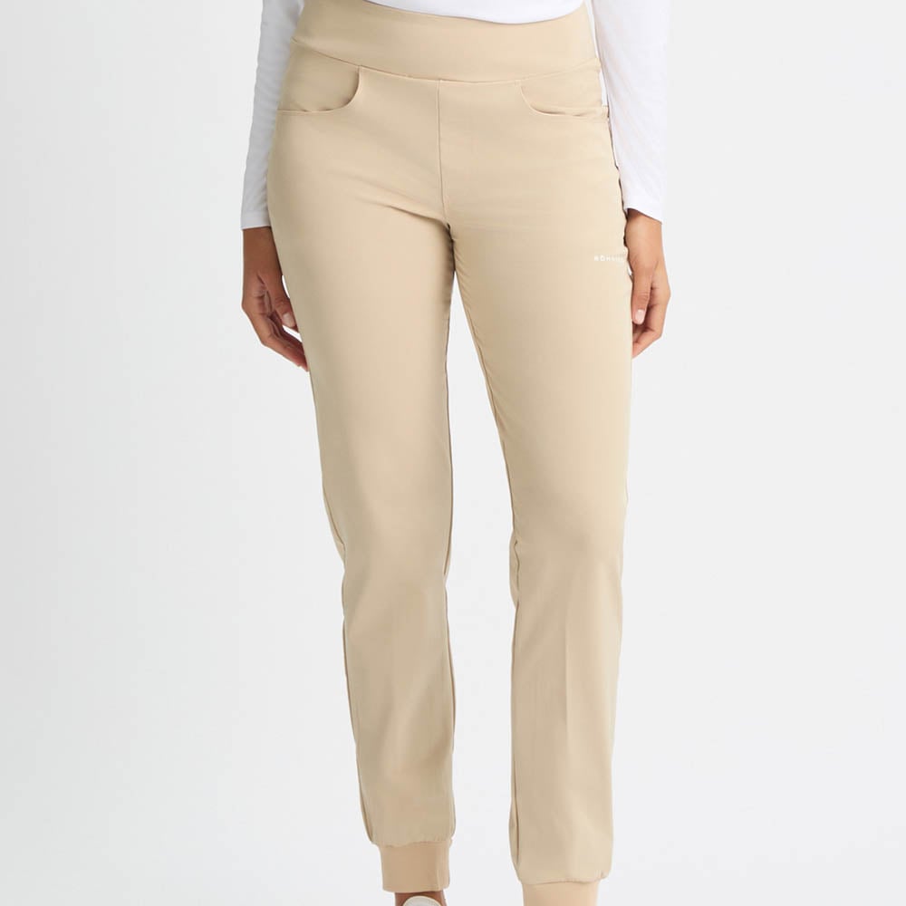 Twill Stretch Pull On Pant Beige Röhnisch