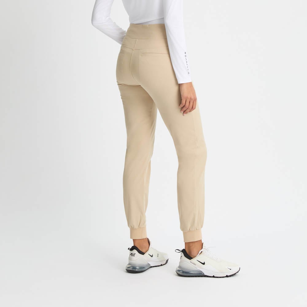 Twill Stretch Pull On Pant Beige Röhnisch