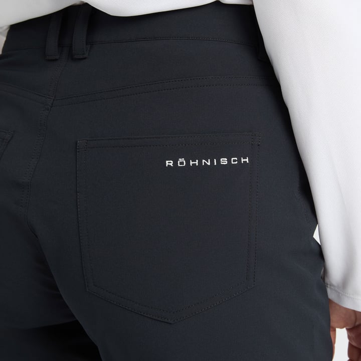 Chie Brushed Pant 30 Svart Röhnisch