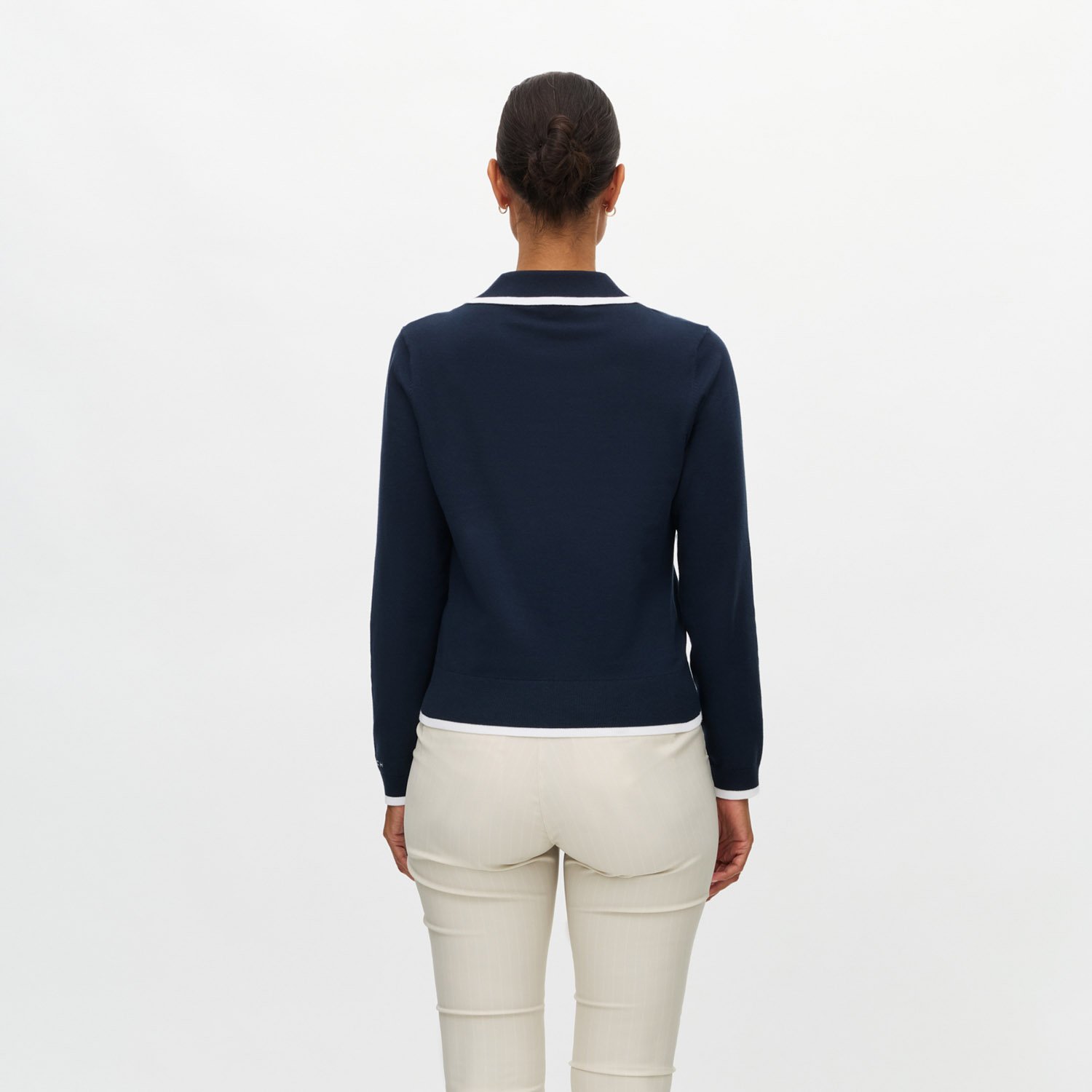 Swing Knitted Long Sleeve Blå Röhnisch