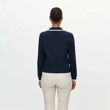 Swing Knitted Long Sleeve Blå Röhnisch