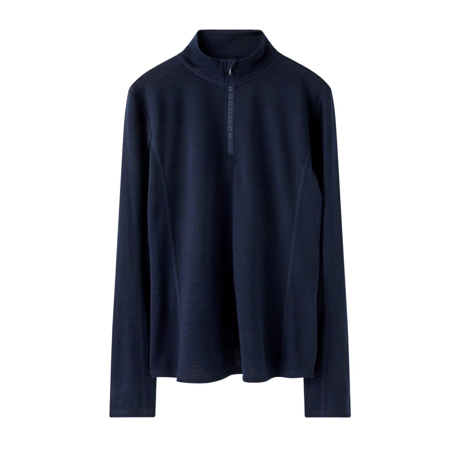 Merino Wool Half Zip Blå