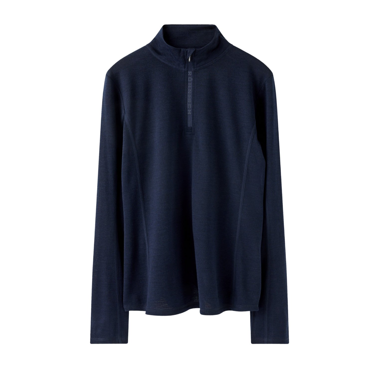 Merino Wool Half Zip Blå