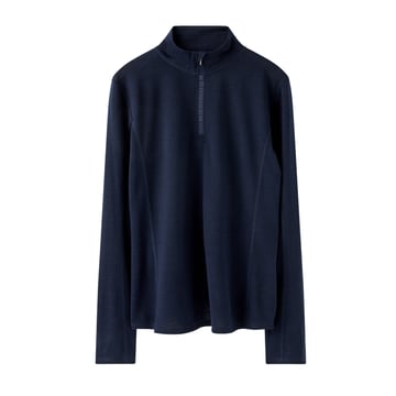 Merino Wool Half Zip Blå Röhnisch