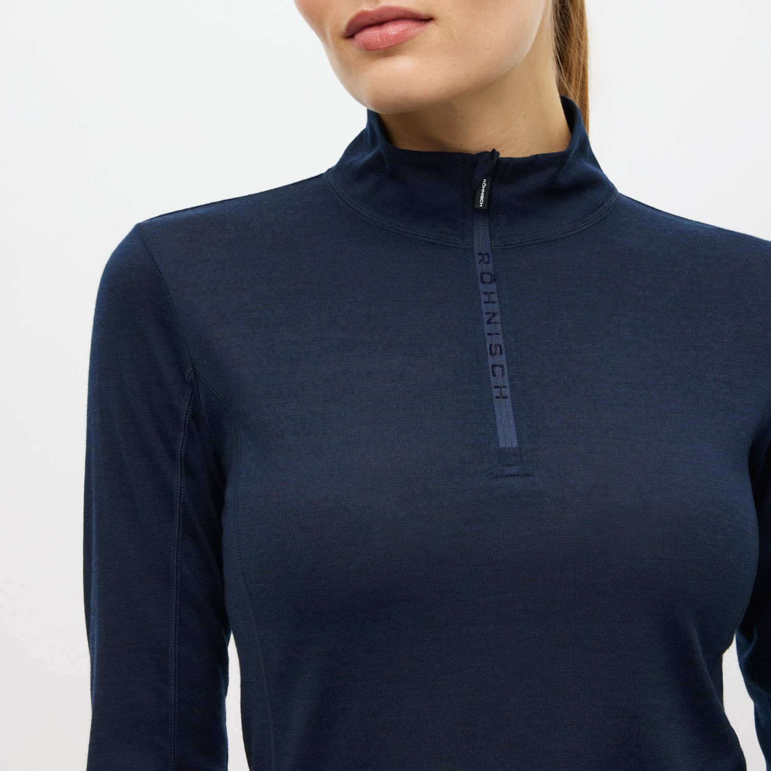 Merino Wool Half Zip Blå Röhnisch Merino Wool Half Zip Blå Röhnisch