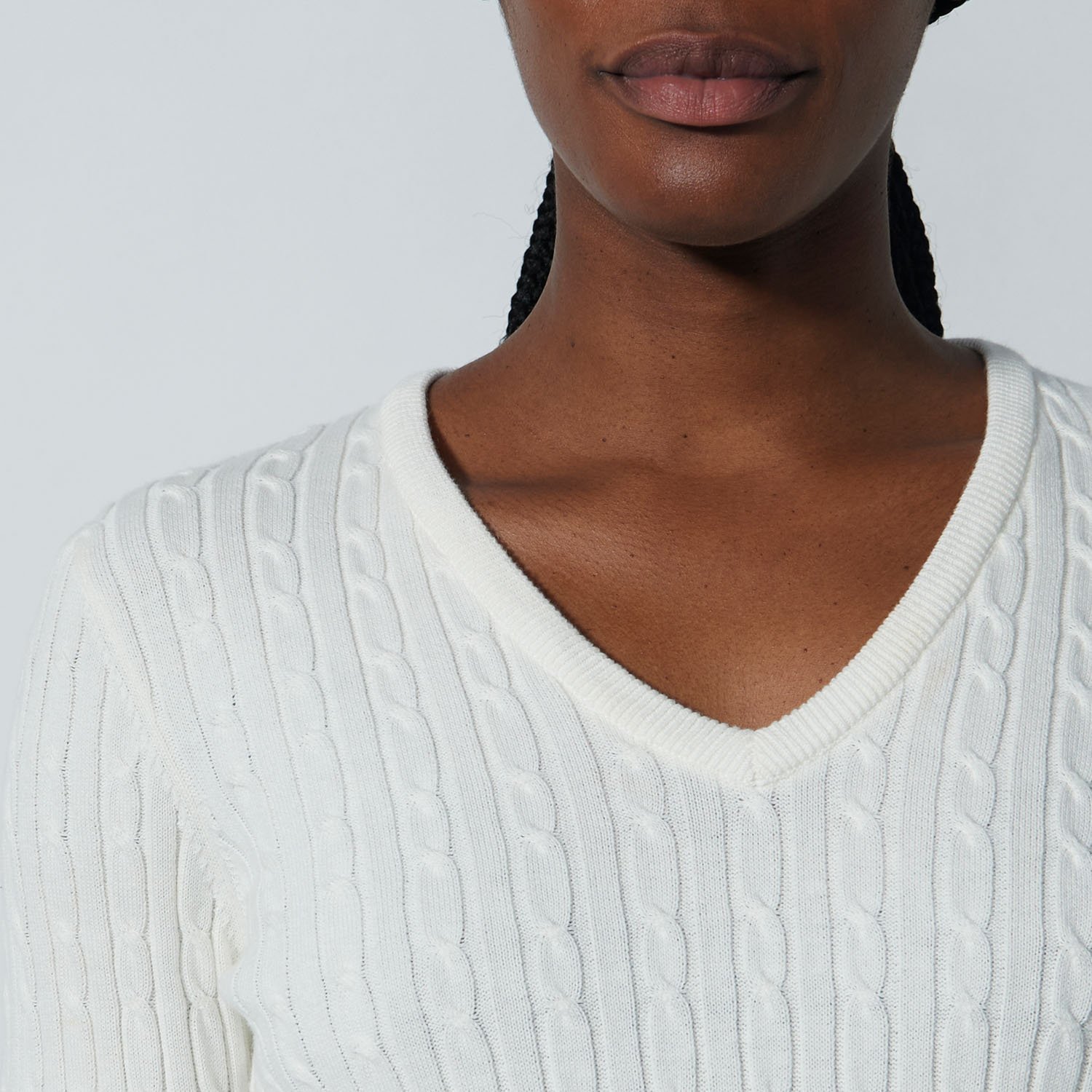 Madelene Pullover Weiß Daily Sports